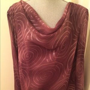 Purple evening dress